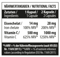 Iron Chelate + Vitamin C 500 100 caps