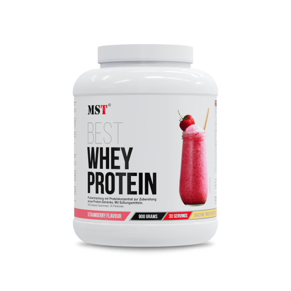 Protein Best Whey + Enzyme 900 g Strawberry